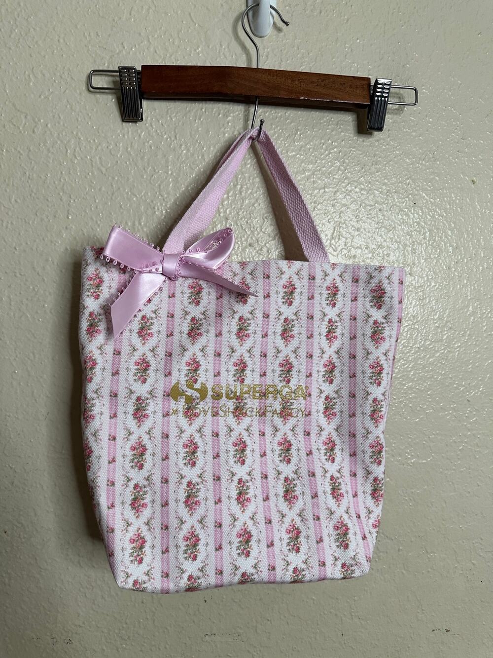 LoveShackFancy x Superga Floral Bow Tote Bag NWOT Limited Edition Coquette